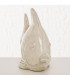 Decoratif fish beige ceramic 24x10x18cm