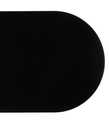 Table d'appoint métal noir 45x28x49cm