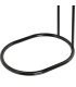 Table d'appoint métal noir 45x28x49cm