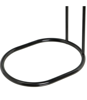 Round Side Table black metal 33x33x55.5cm