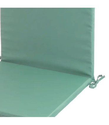 Coussin pour fauteuil de jardin vert 120x50x3cm