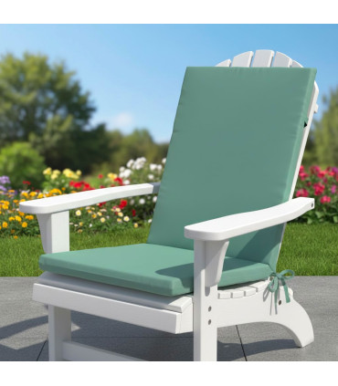 Coussin pour fauteuil de jardin vert 120x50x3cm