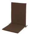 Coussin pour fauteuil de jardin marron 120x50x3cm