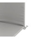 Coussin pour fauteuil de jardin gris 120x50x3cm