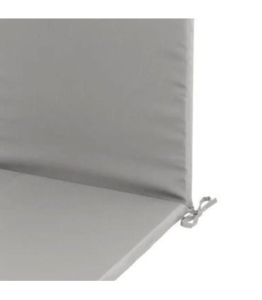 Coussin pour fauteuil de jardin gris 120x50x3cm