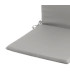 Coussin pour fauteuil de jardin gris 120x50x3cm