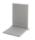 Coussin pour fauteuil de jardin gris 120x50x3cm