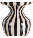 Table d'appoint résine noire et blanche 38x38x47cm