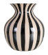Table d'appoint résine noire et blanche 38x38x47cm