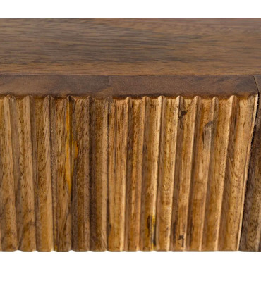 Table de chevet murale en bois de manguier 35x15x7.5cm