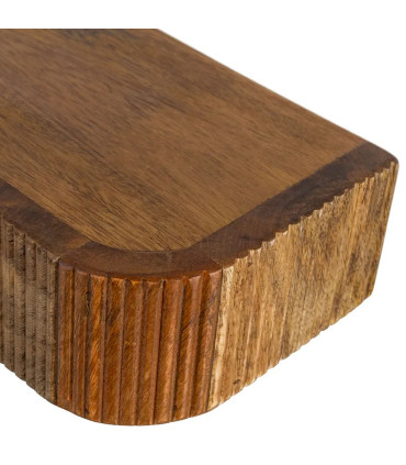 Table de chevet murale en bois de manguier 35x15x7.5cm