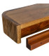 Table de chevet murale en bois de manguier 35x15x7.5cm