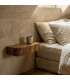 Bedside Table Wood beige 50x20x13cm