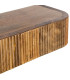 Table de chevet murale en bois de manguier 55x15x7.5cm