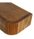 Table de chevet murale en bois de manguier 55x15x7.5cm