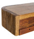 Table de chevet murale en bois de manguier 55x15x7.5cm