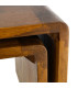 Set de 2 tables basses rectangulaires en bois de manguier 100x50x35cm