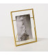 Photo Frame gold metal 15x10cm