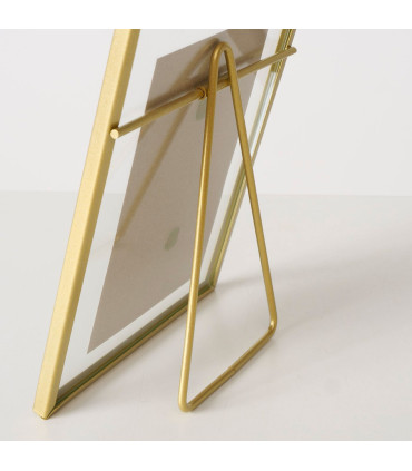 Photo Frame gold metal 15x10cm