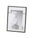 Cadre photo en métal noir et verre transparent 10x15cm