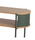 console scandinave bois et vert