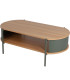Coffee Table green Metal and MDF 100x54x36.5cm