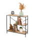 console industrielle bois métal