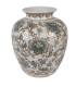 Vase blue and white ceramic 22x22x25cm