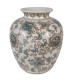 Vase blue and white ceramic 22x22x25cm
