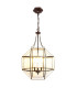 Ceiling Lamp white metal 39x34x75cm
