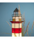 Lampe à poser en verre phare 21x21x56cm