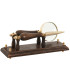 Decorative desk accessory in wood and brass