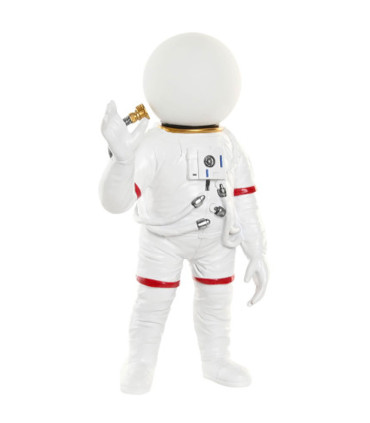 Lampe à poser enfant résine astronaute blanc 20x13x36,5cm