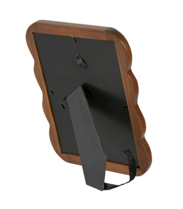 Natural wood photo frame for home décor