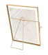 Decorative gold photo frame with glass