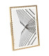Cadre photo en métal doré et verre transparent 13x18cm
