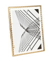 Cadre photo en métal doré et verre transparent 15x20cm