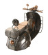Miniature scooter design métal argenté cuivre