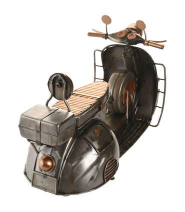 Miniature scooter design métal argenté cuivre