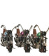 Motos rétro miniature en métal pour décoration intérieure