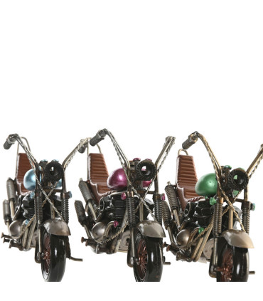 Miniature metal motorcycles for home décor