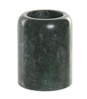 Porte brosse à dents en marbre vert 7.5x7.5x10cm