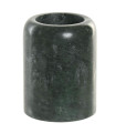 Porte brosse à dents en marbre vert 7.5x7.5x10cm