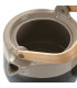 Théière en porcelaine émaillée bleu et beige 1L