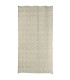 Cotton and jute eyelet curtain with green and beige foliage 140×260 cm