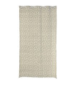 Curtain beige cotton and jute leaves individually 260x140cm