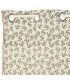 Rideau déco naturel pour salon ou chambre avec motif végétal