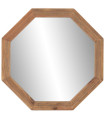Miroir mural en bois recyclé octogonal 74x3x74cm