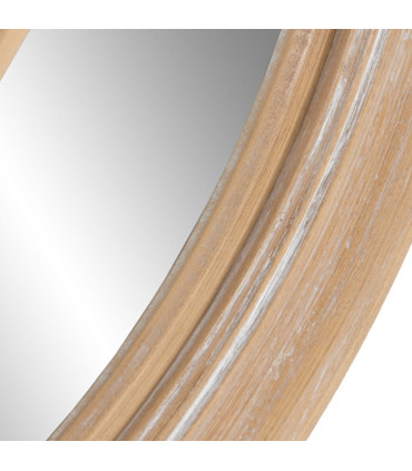 wooden wall mirror
