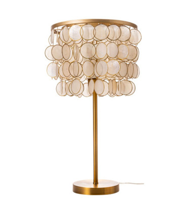 gold metal table lamp